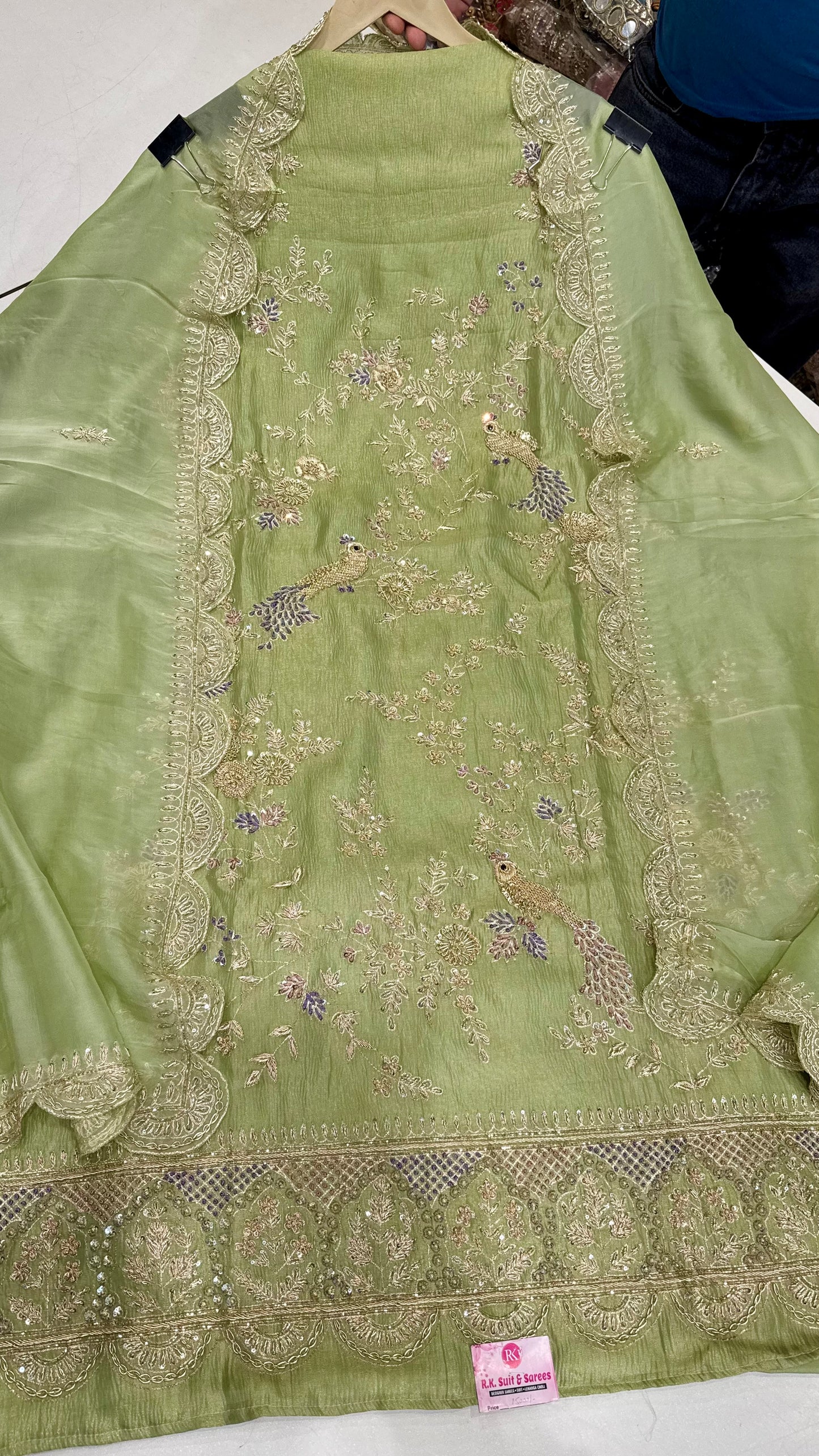 Zardozi • Dabka • Crush Tissue Suit