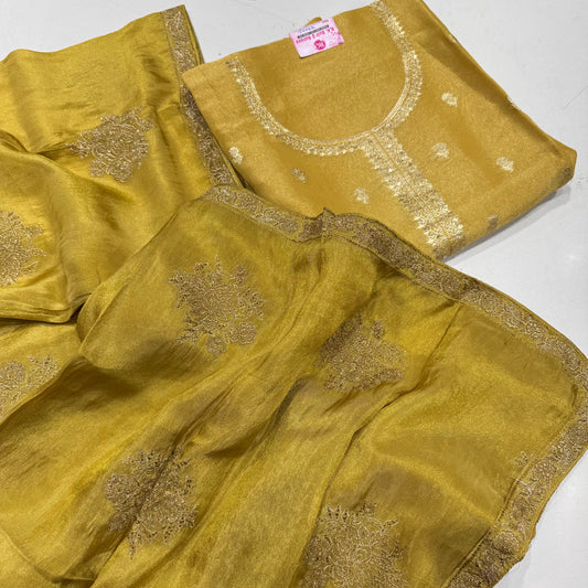 Kanjivaram Tissue Handloom Silk Suit Set