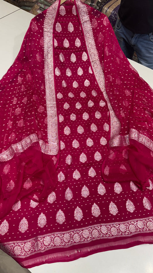 Banarsi ( Pure khaddi georgett ) Suit sets