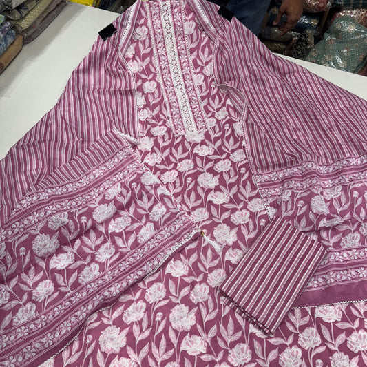Pure Cotton digital printed summerwear suit set