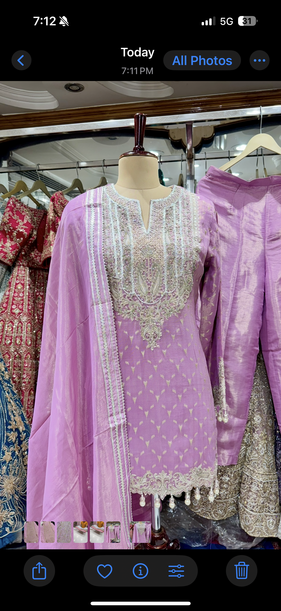 Embroidered Tissue Silk Pant Suit with Pearl Detailing – Available in Mustard & Rust