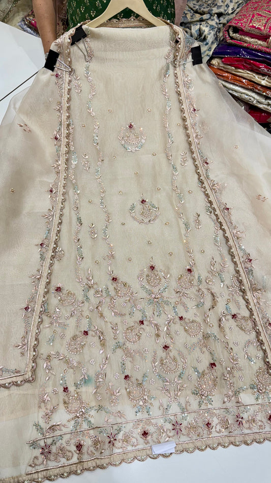 Glass Orgenza Hand Dabkawork Suit