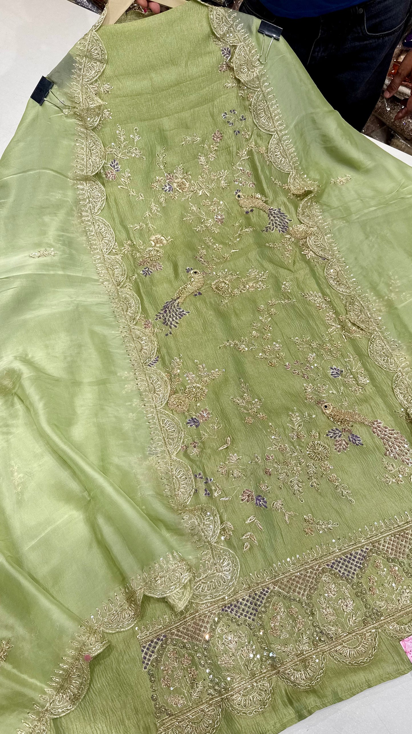 Zardozi • Dabka • Crush Tissue Suit