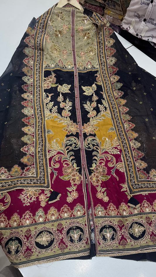 Sabyasachi Crepe Suit