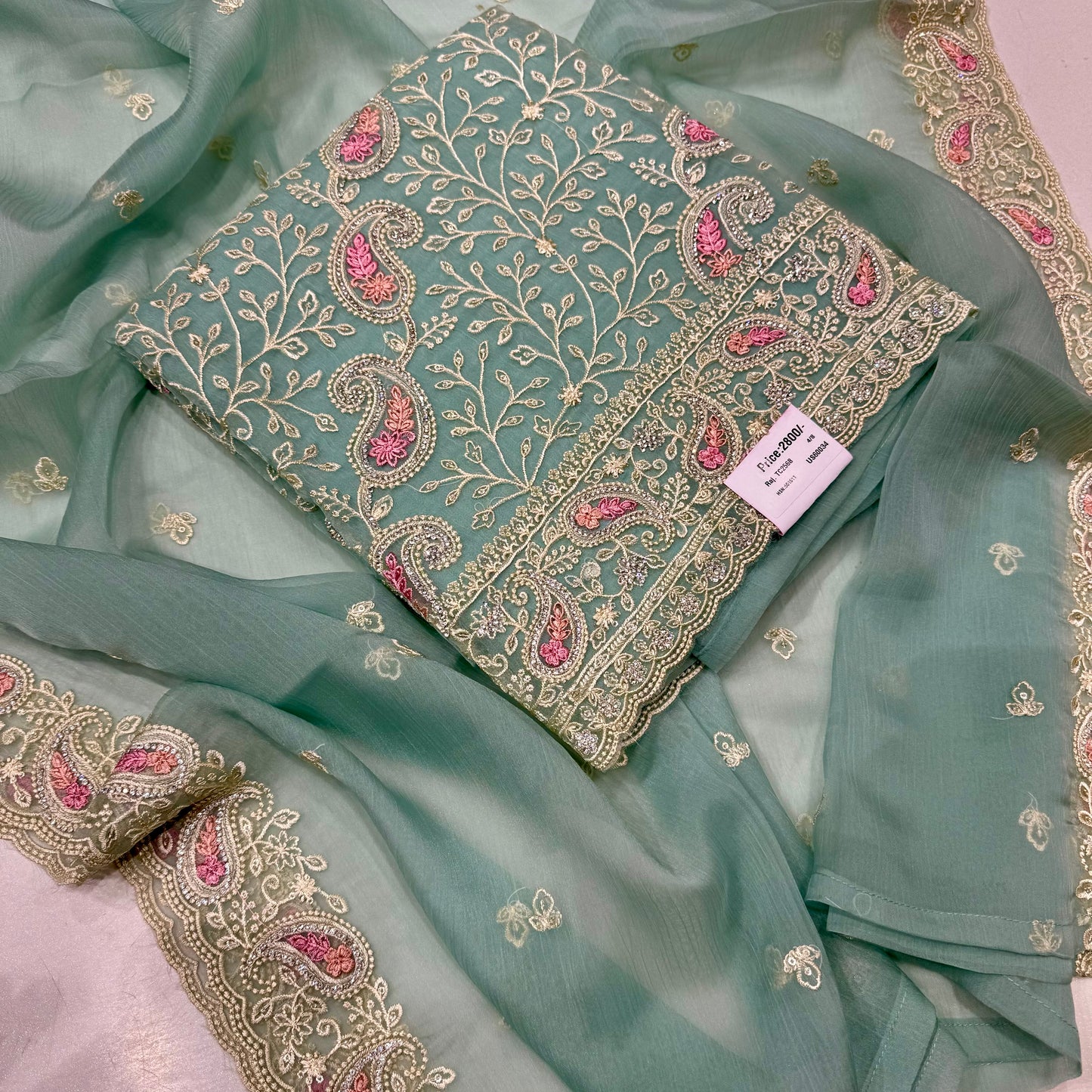 Crush georgett lakhnavi suit set