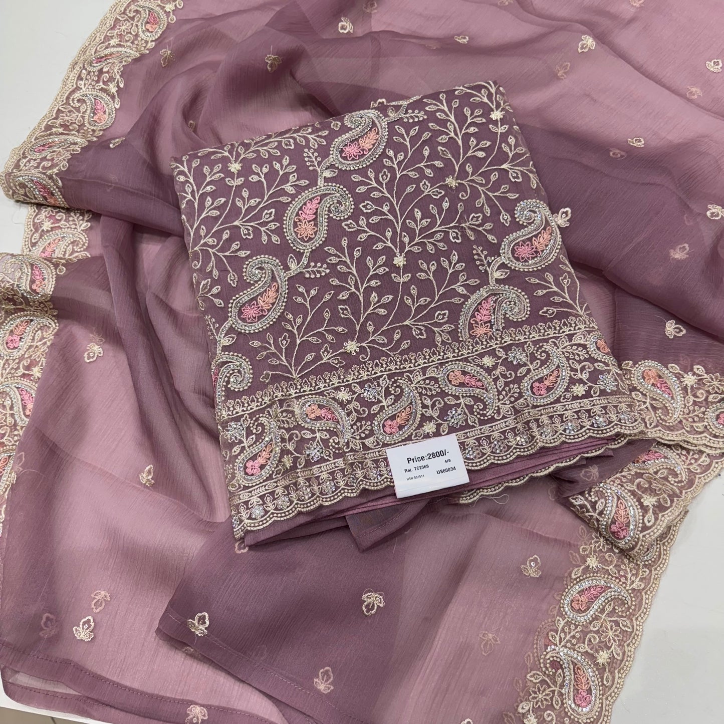 Crush georgett lakhnavi suit set