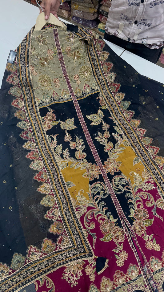 Sabyasachi Crepe Suit