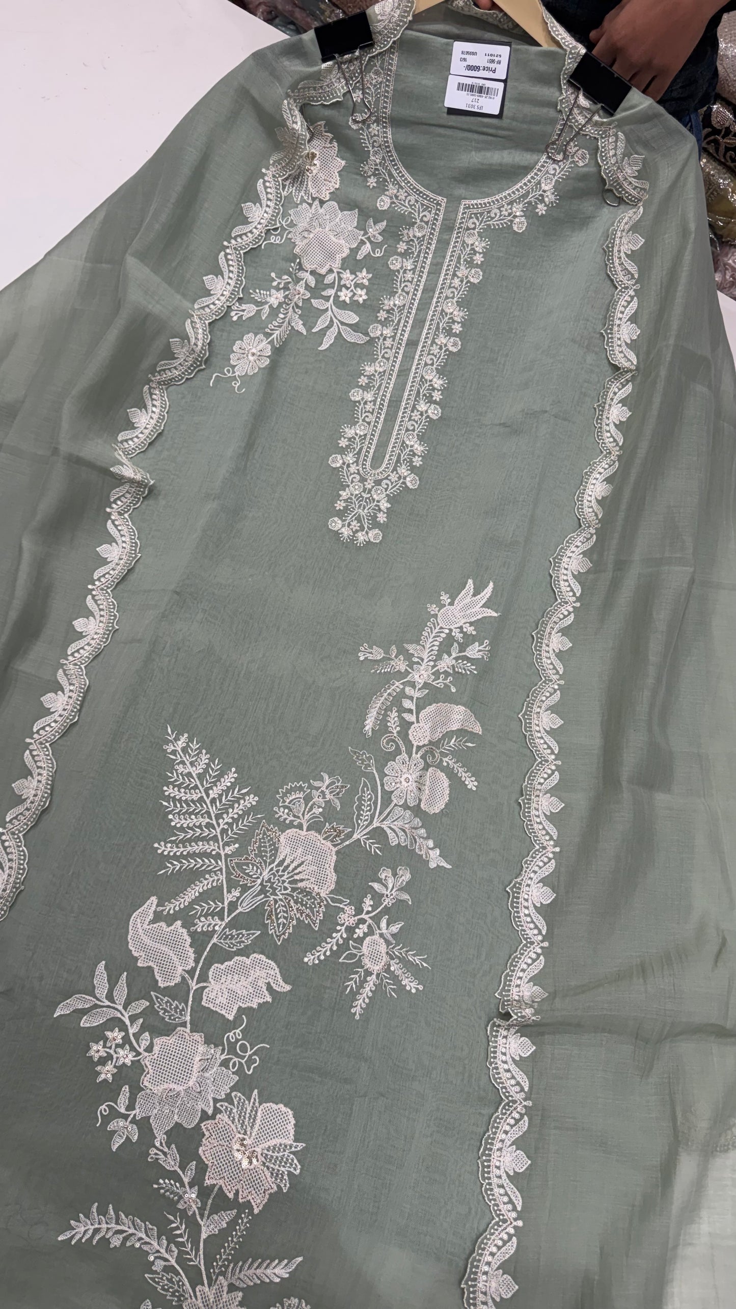 Elegance Mulmul Cotton Unstitched Suit Set