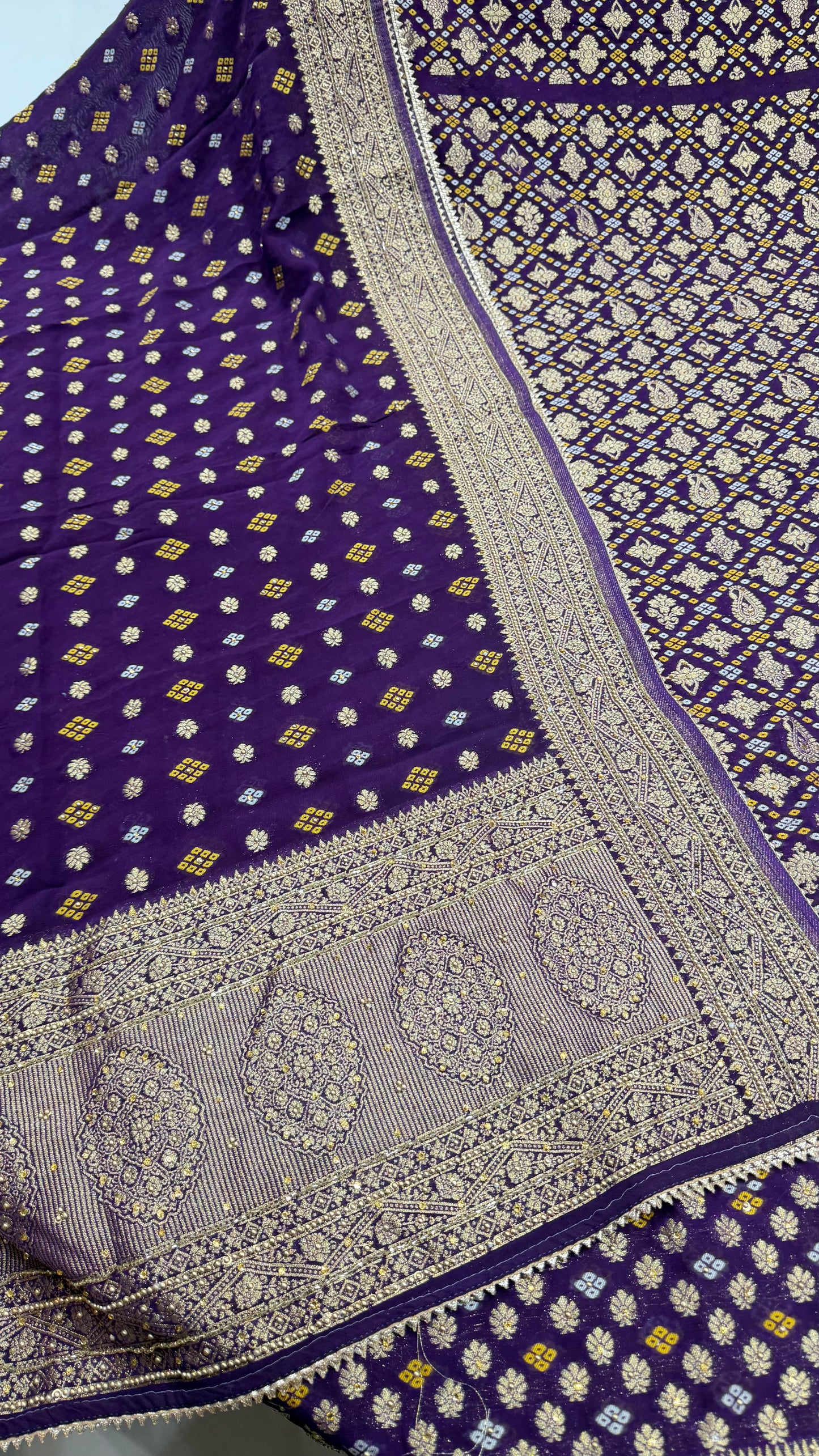 Mysore Georgett Handwork Suit