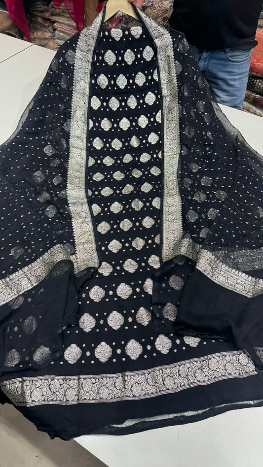 Banarsi ( Pure khaddi georgett ) Suit sets