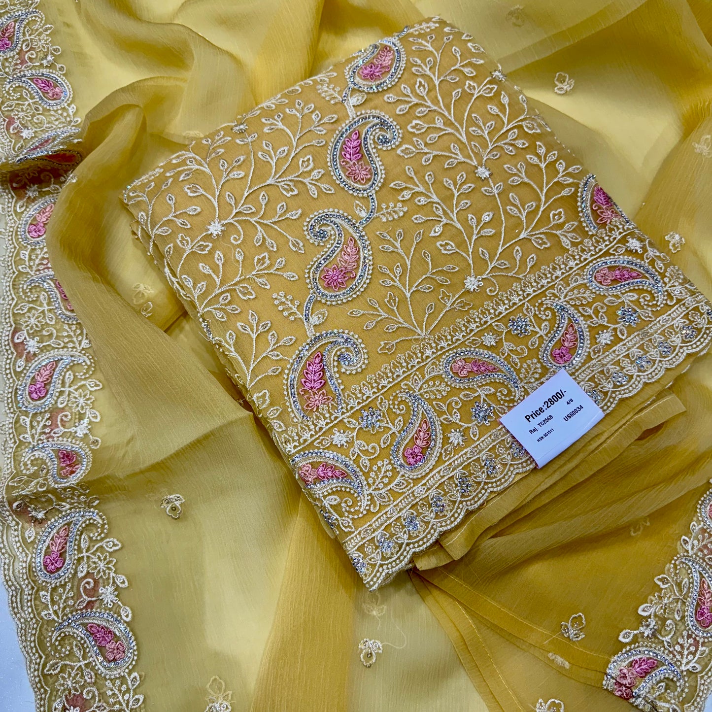 Crush georgett lakhnavi suit set