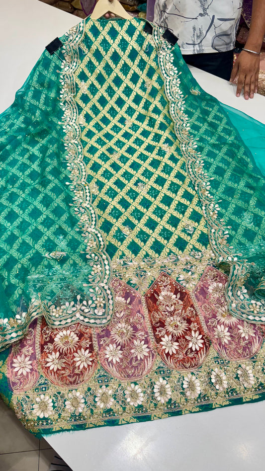 Mysore Georgett Zardozi Suit