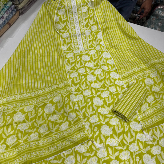 Pure Cotton digital printed summerwear suit set