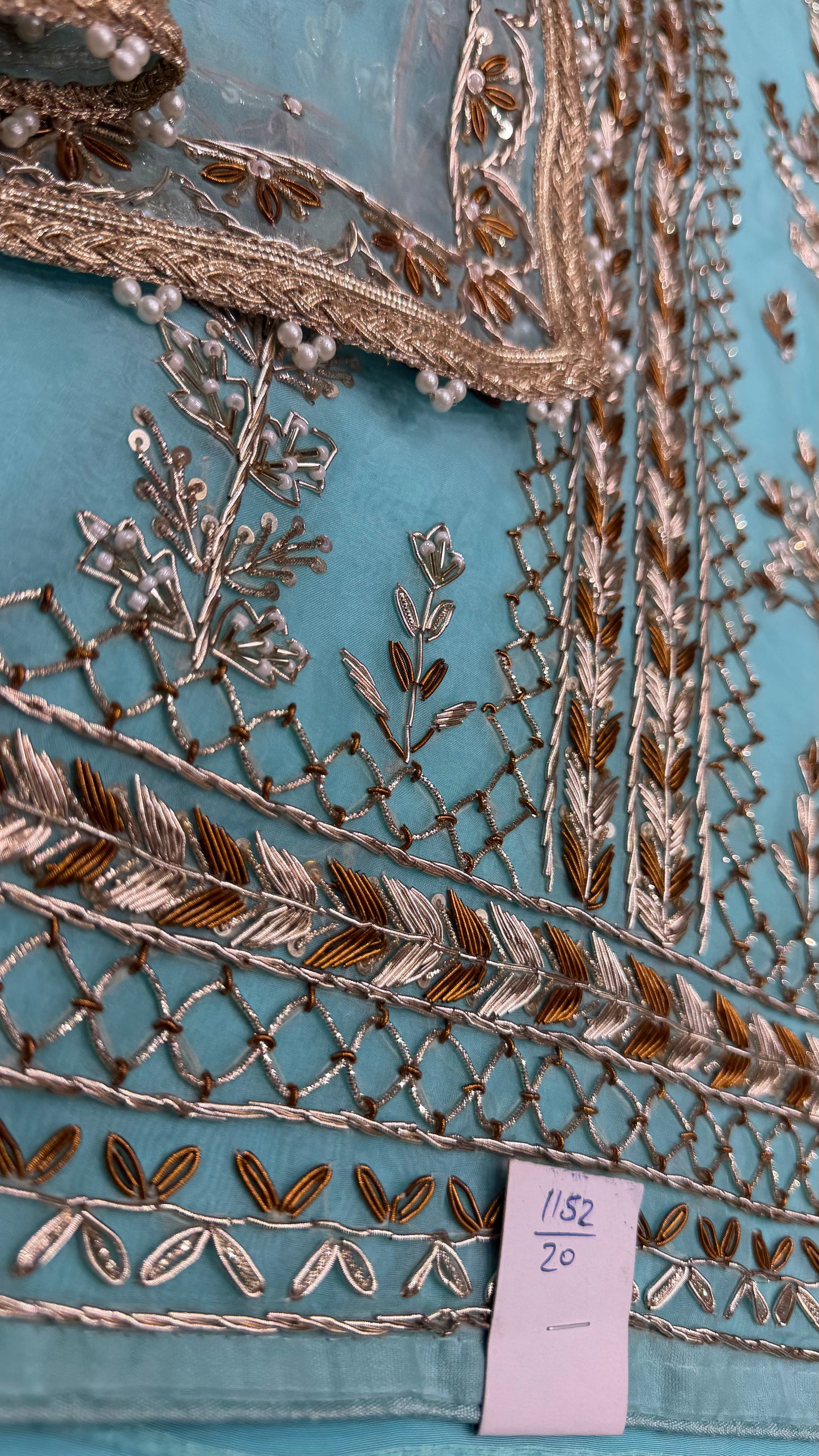 Exclusive Dabka work pure orgenza Suit