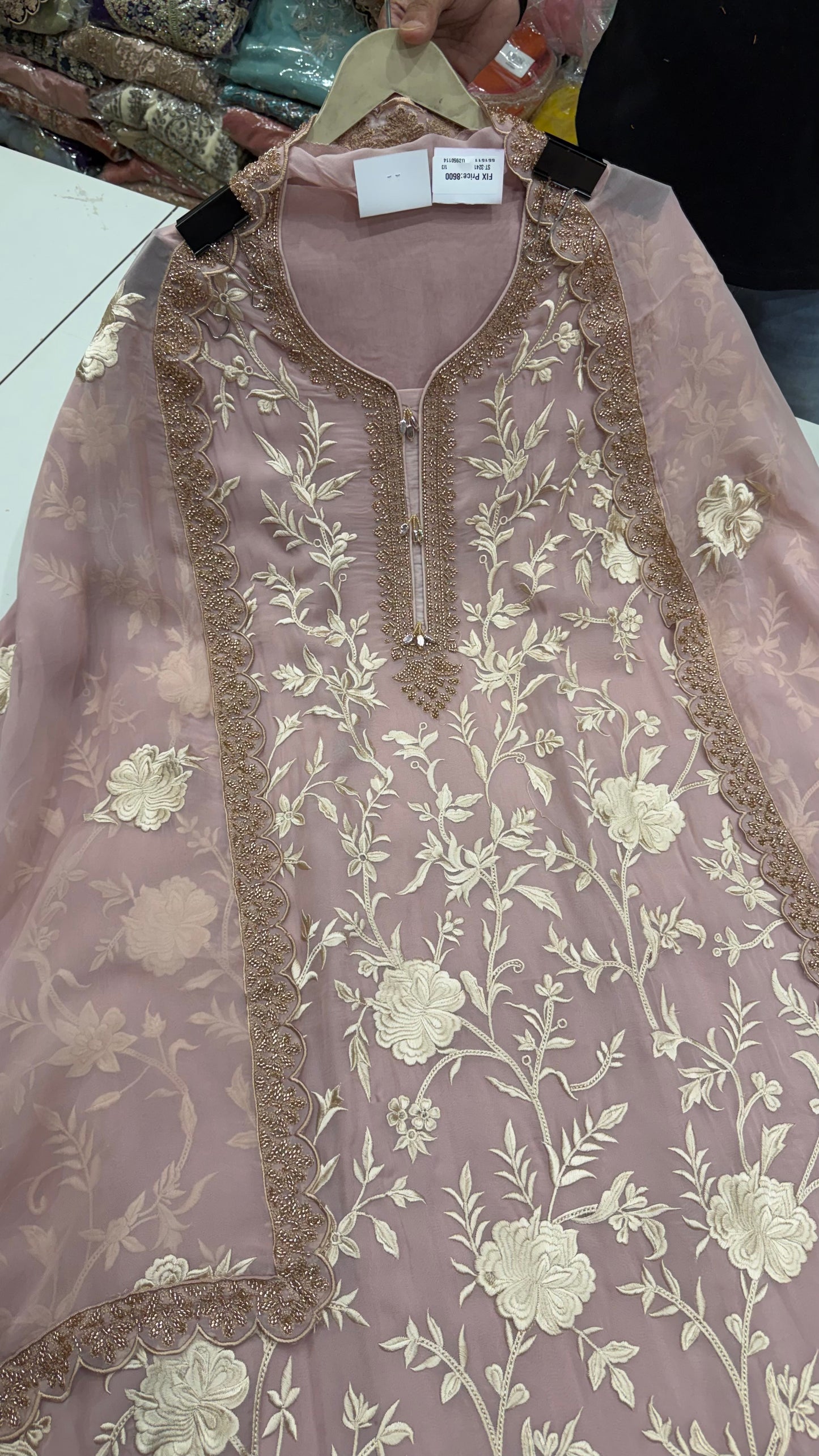 ✨ Meher Parsi Embroidered Pakistani Suit Set | US7228