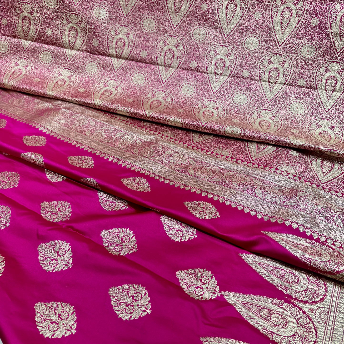 Banarsi Katan silk booti saree