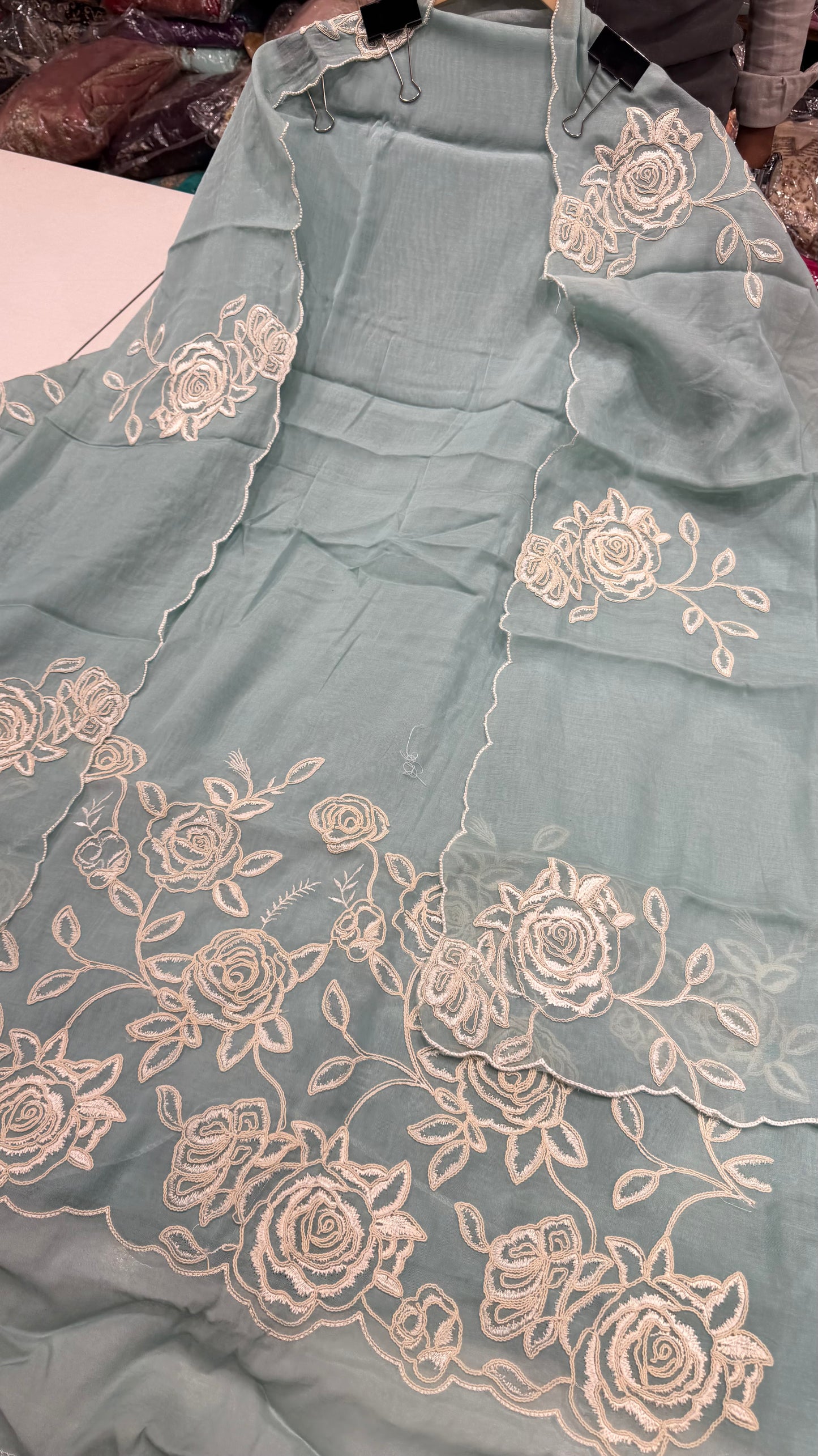 🌸 Soft Blossom Mulmul Cotton Unstitched Suit Set