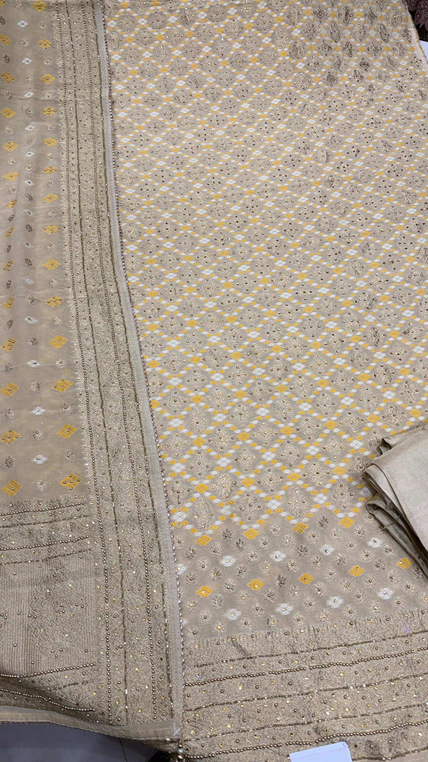 Mysore Georgett Handwork Suit