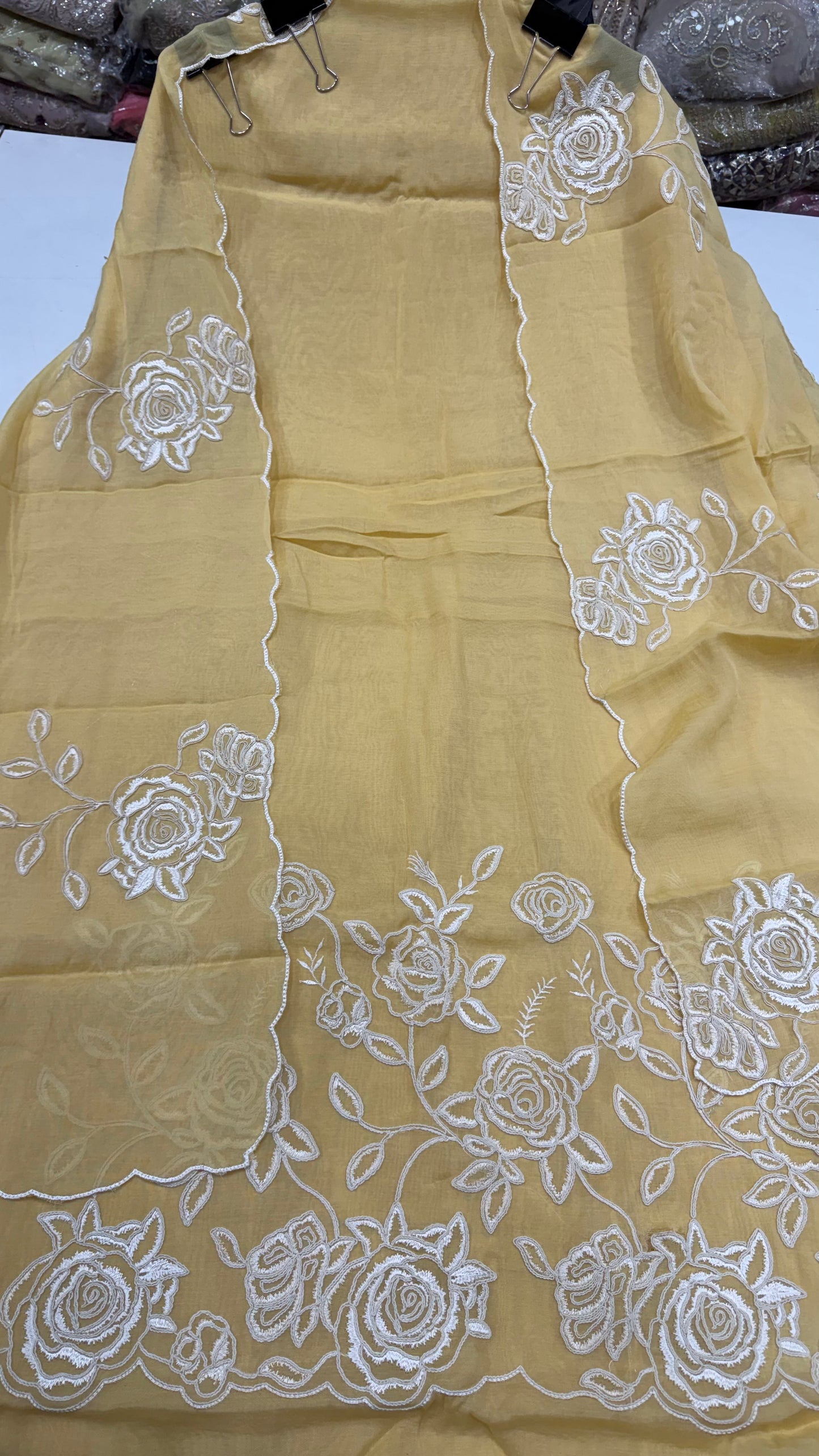 🌸 Soft Blossom Mulmul Cotton Unstitched Suit Set