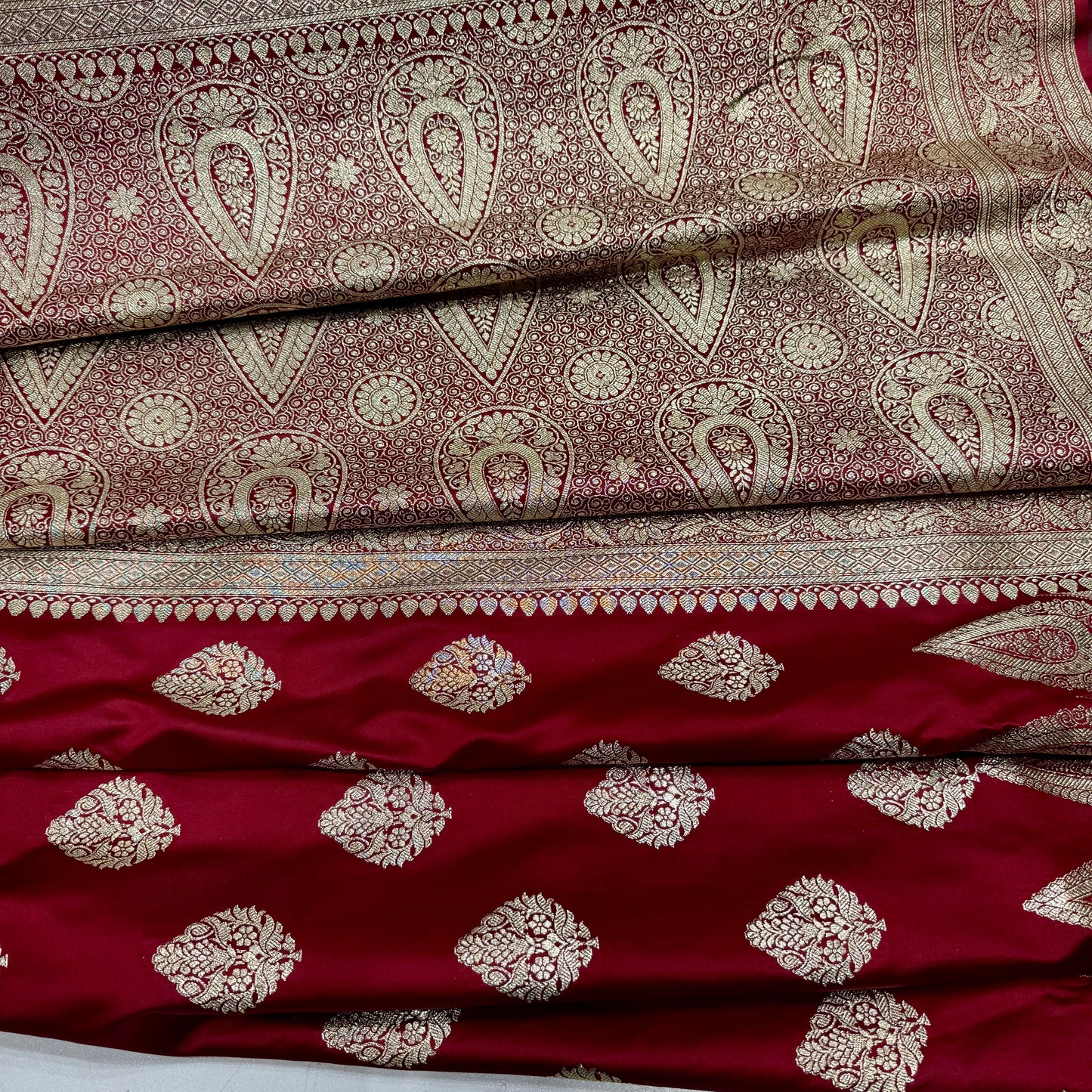 Banarsi Katan silk booti saree