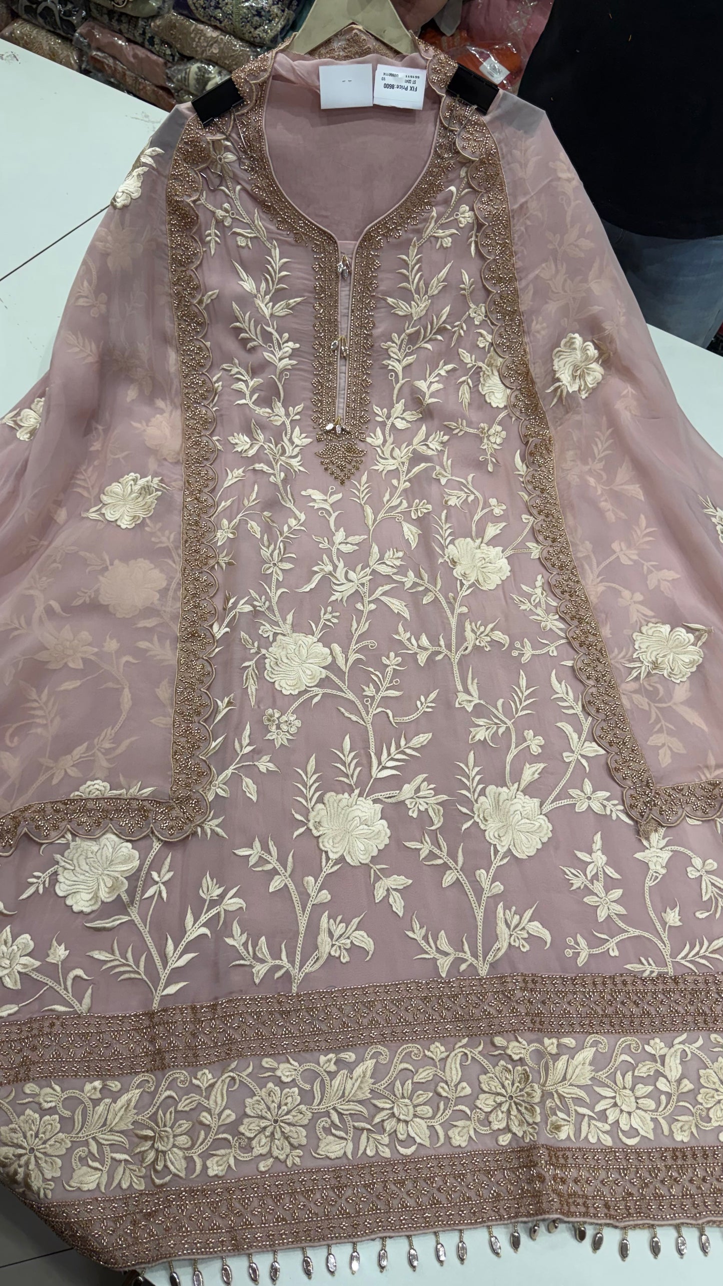 ✨ Meher Parsi Embroidered Pakistani Suit Set | US7228