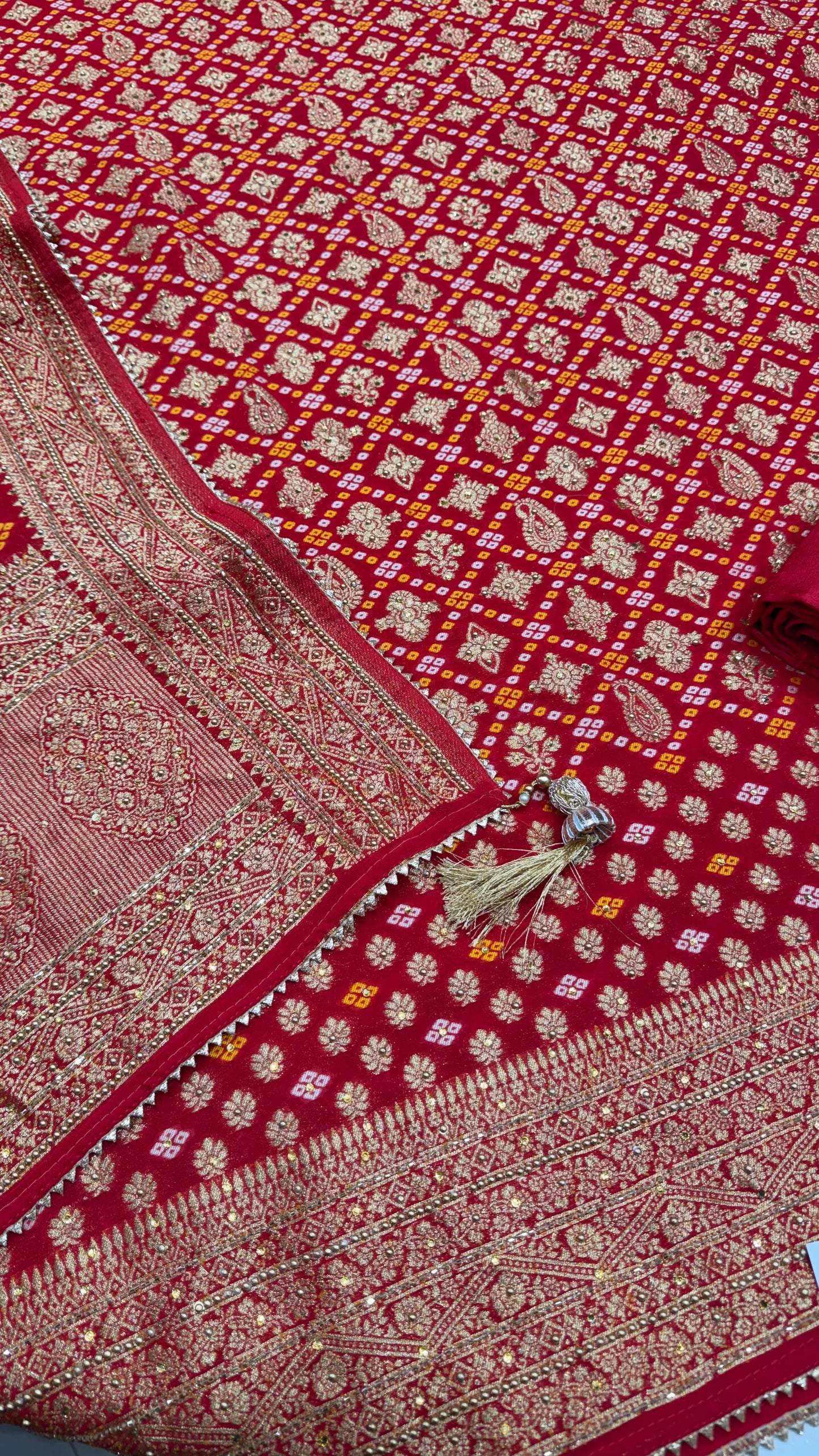 Mysore Georgett Handwork Suit