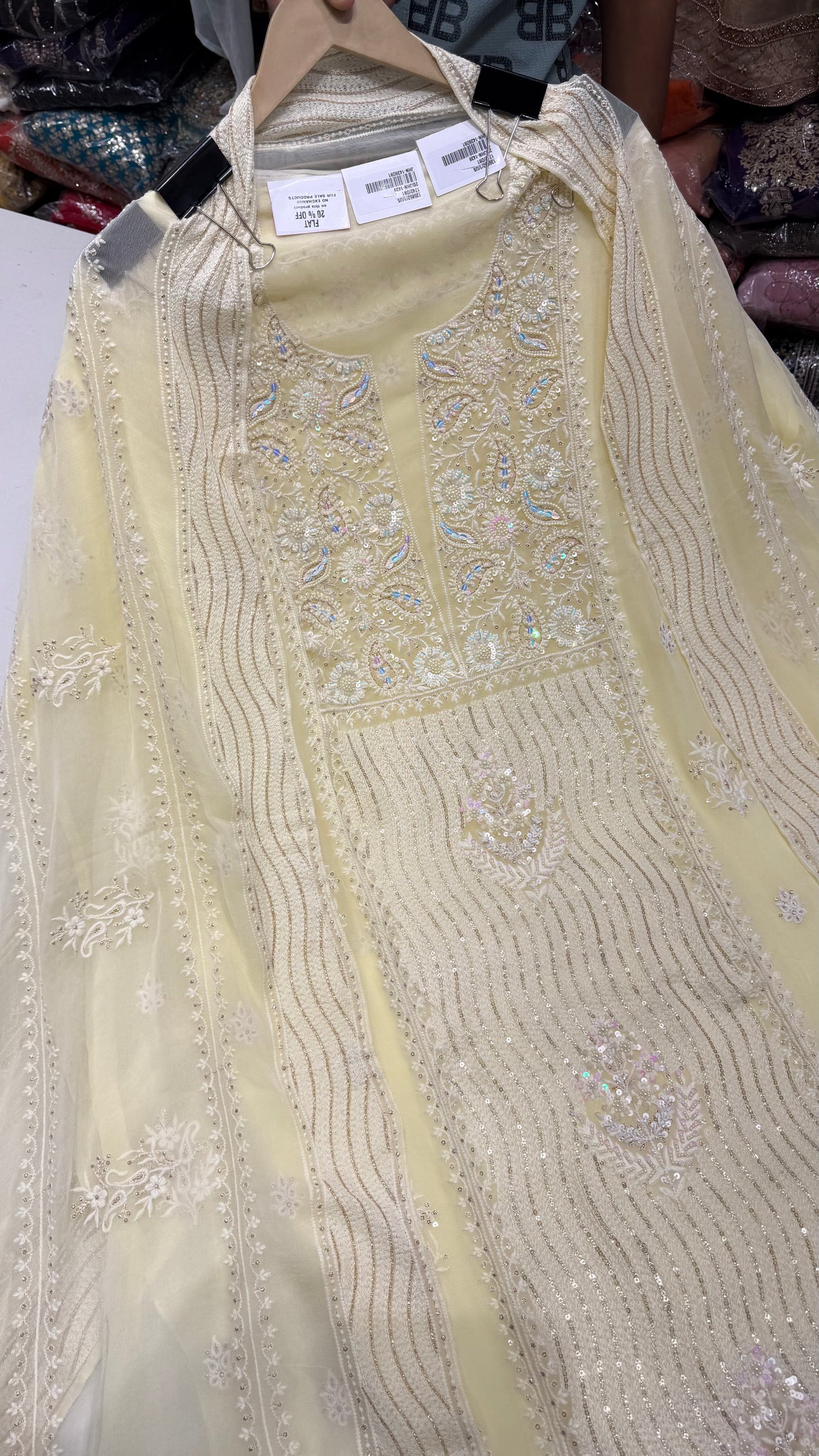 ✨ Noor-e-Chikankari Luxury Lakhnavi Suit