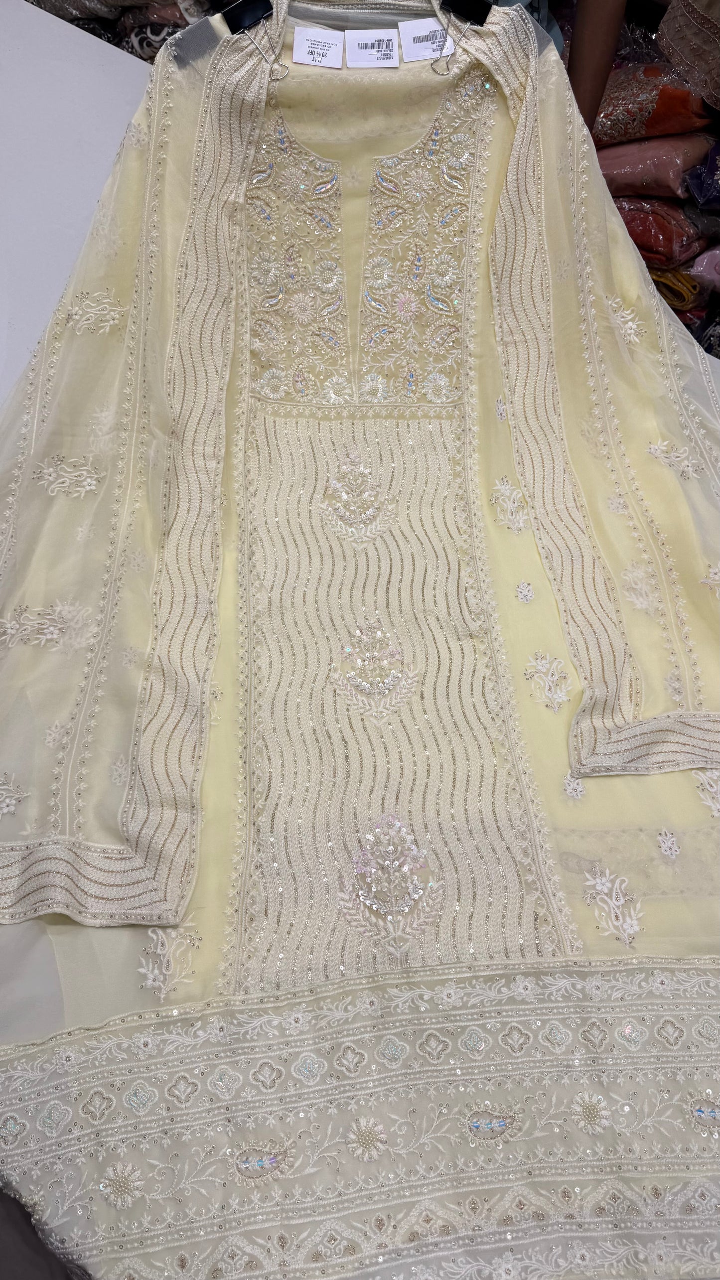 ✨ Noor-e-Chikankari Luxury Lakhnavi Suit