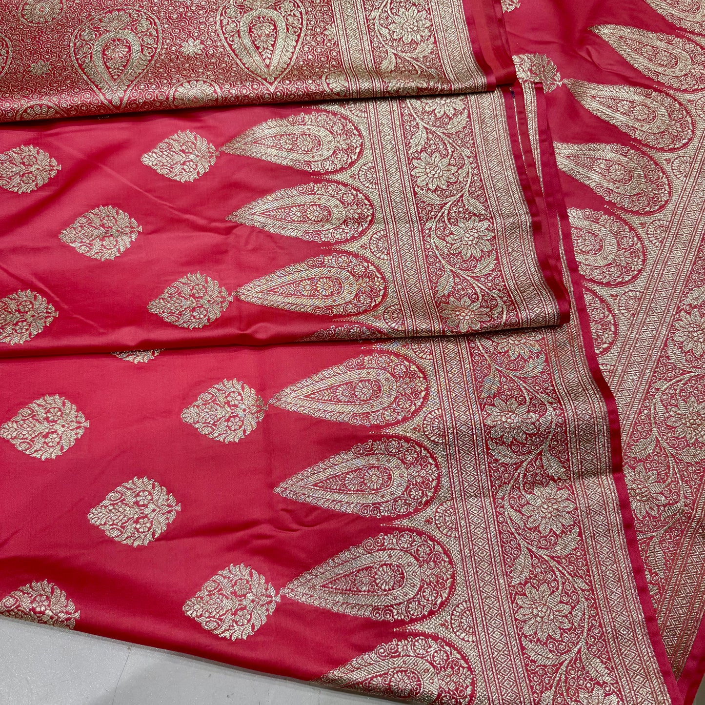 Banarsi Katan silk booti saree