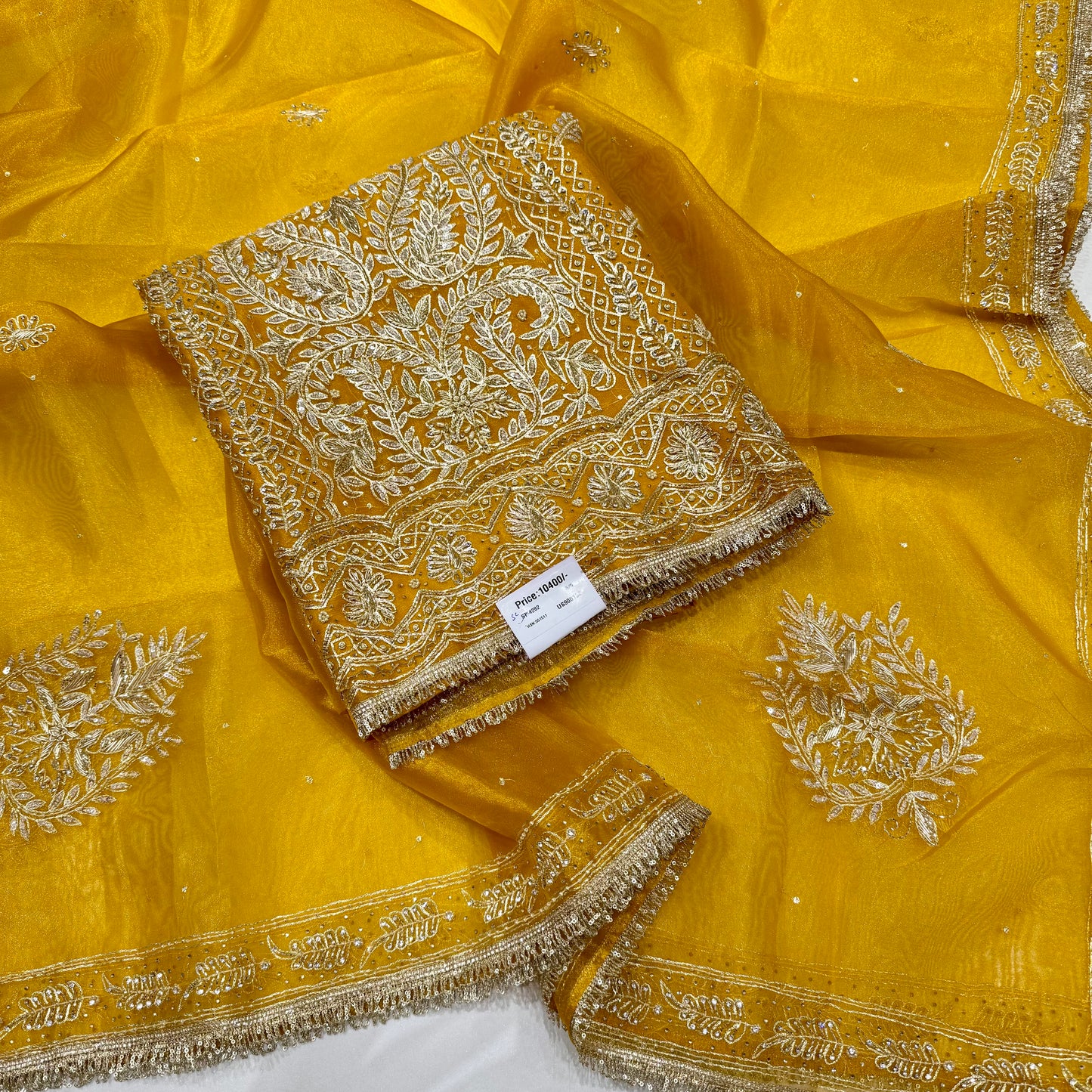 Glass Orgenza Handwork Front suit set