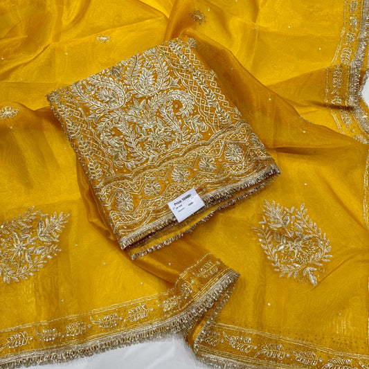 Glass Orgenza Handwork Front suit set