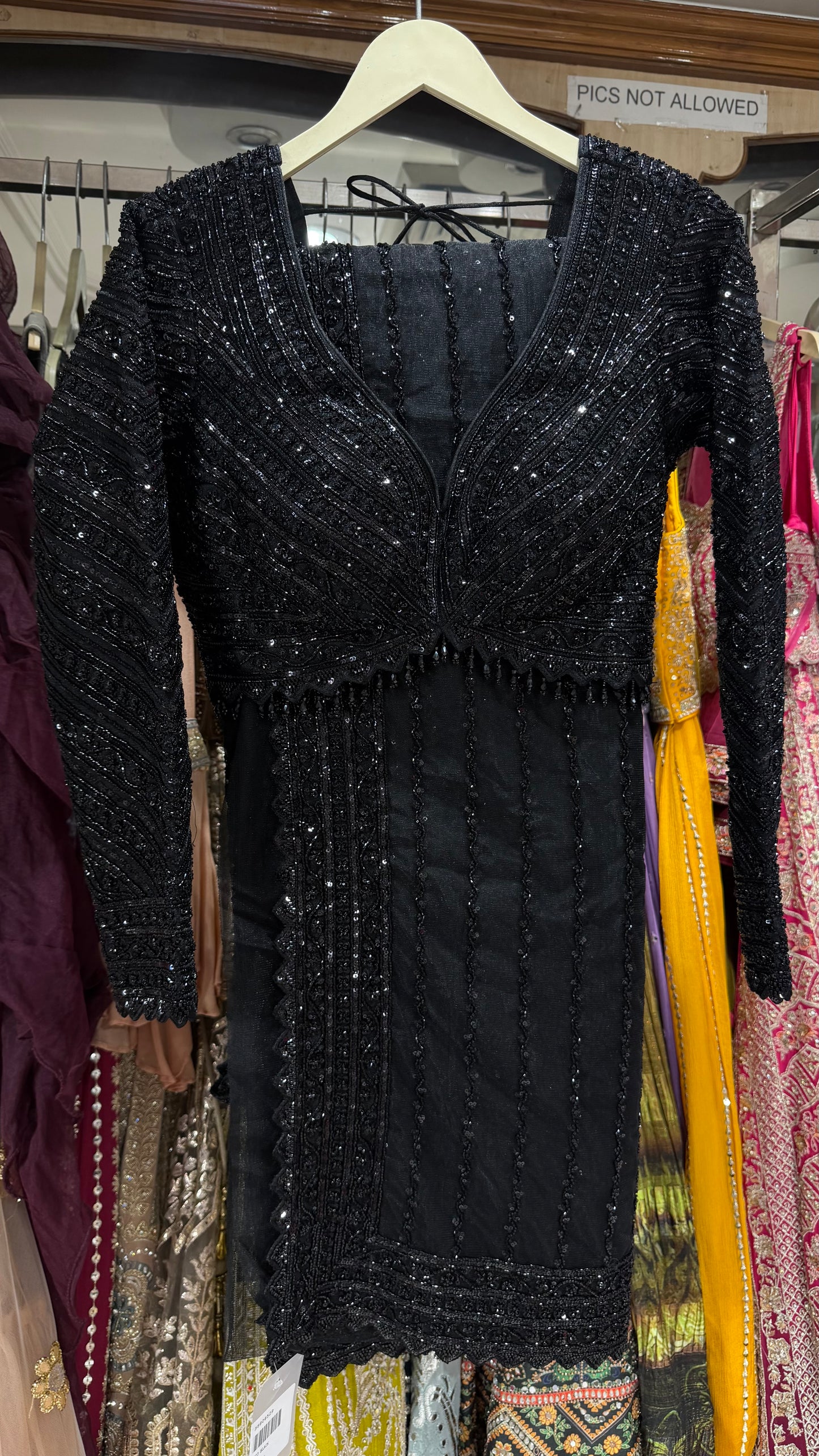 Cocktail Hand Embroidered Pure Net Saree with Designer Readymade Blouse | Nakashi & Sequins Work Party Wear Saree