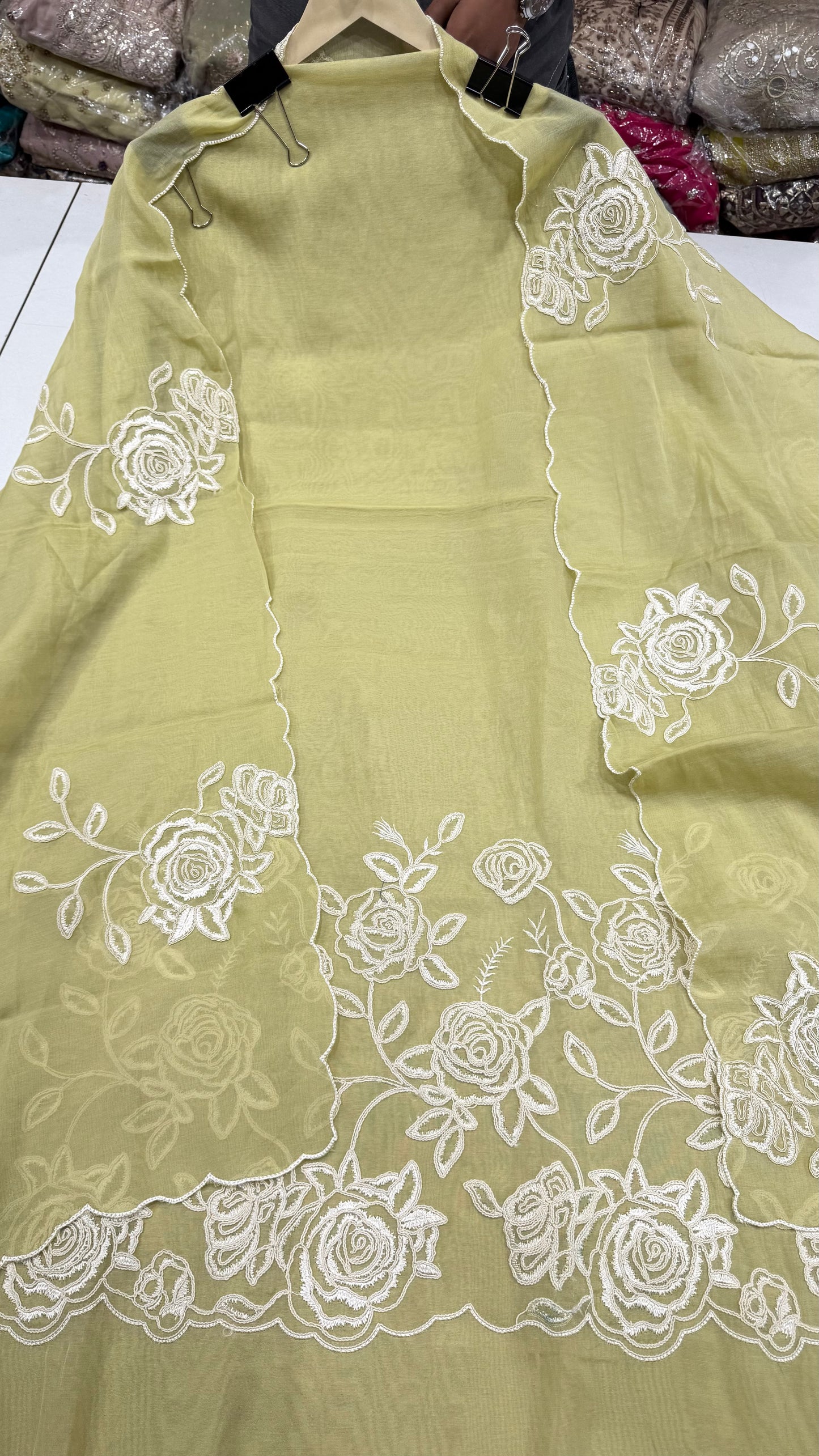 🌸 Soft Blossom Mulmul Cotton Unstitched Suit Set