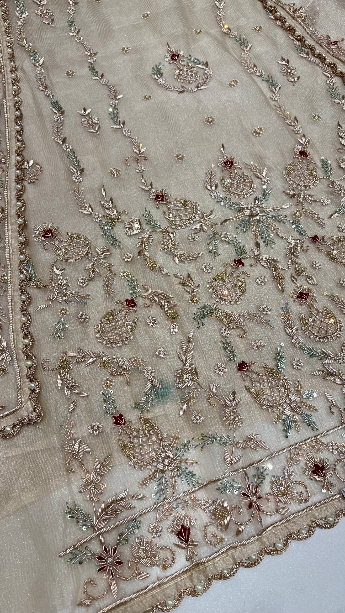 Glass Orgenza Hand Dabkawork Suit