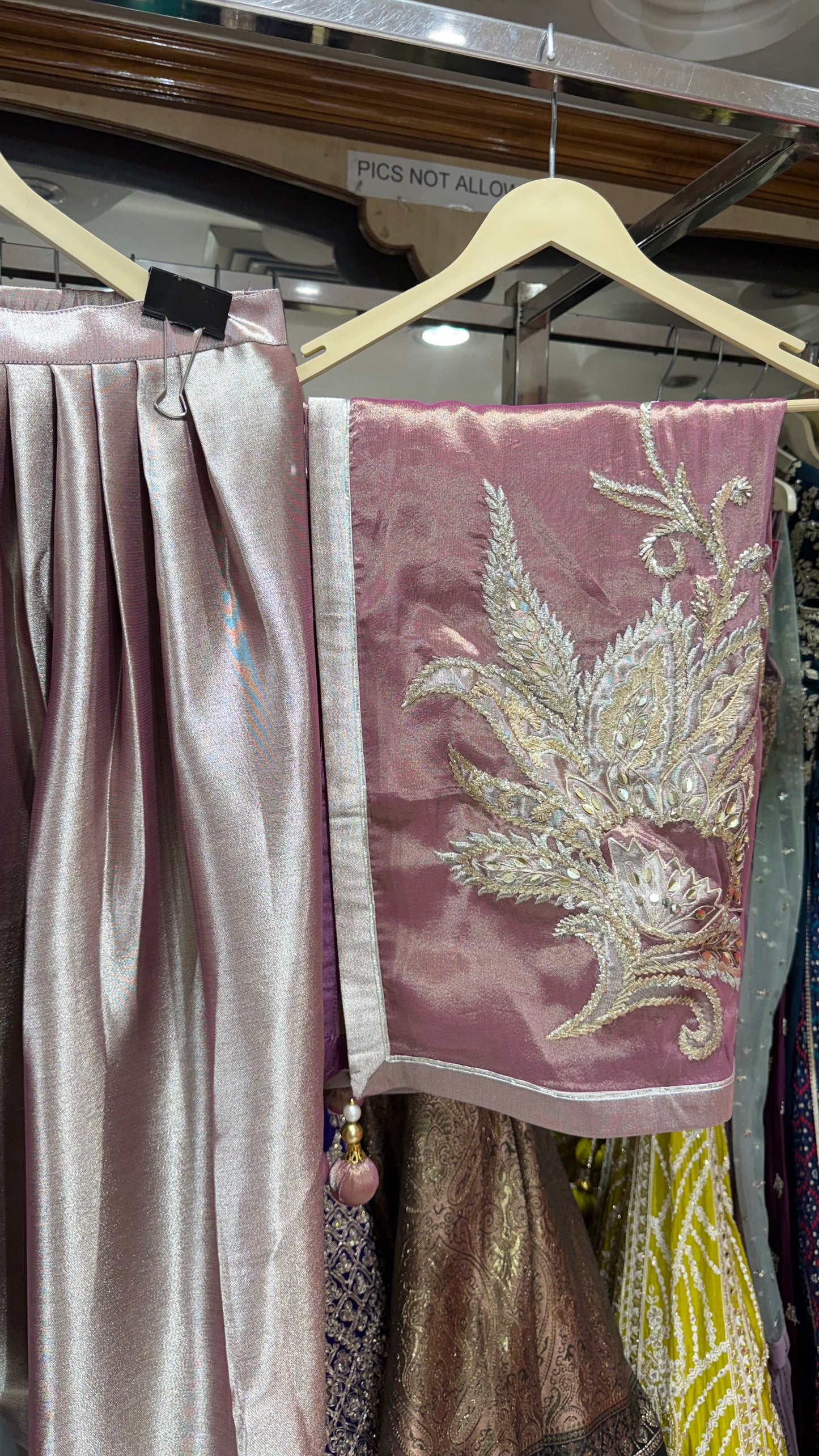 Luxury Readymade bannack shimmer silk farshi salwar suit