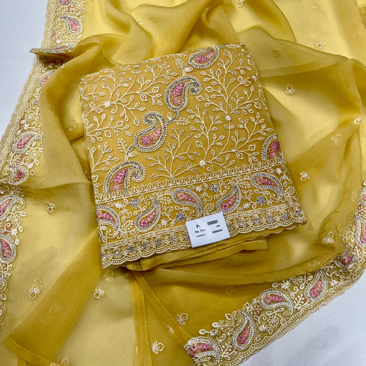 Crush georgett lakhnavi suit set