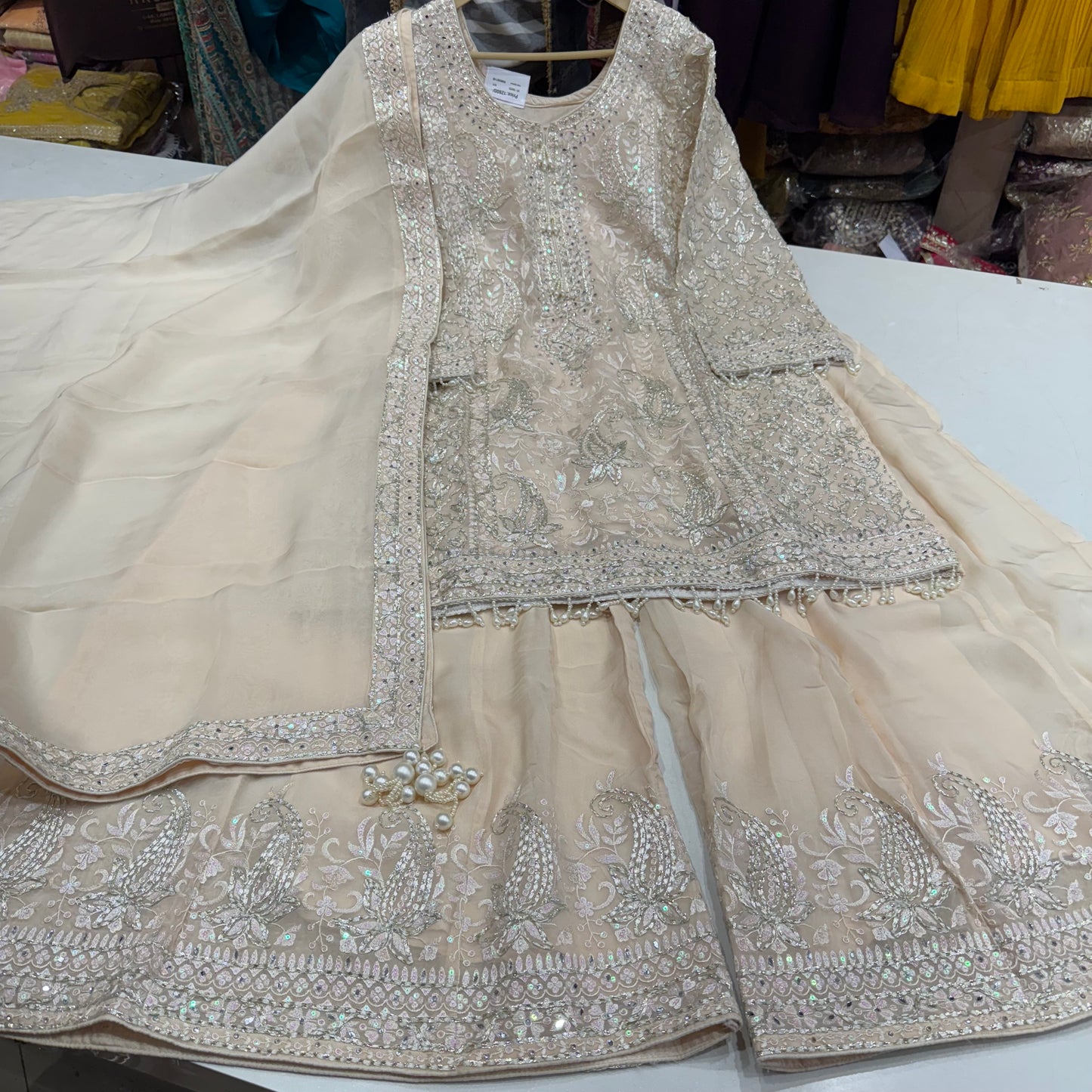 Readymade Orgenza Threadwork sharara set