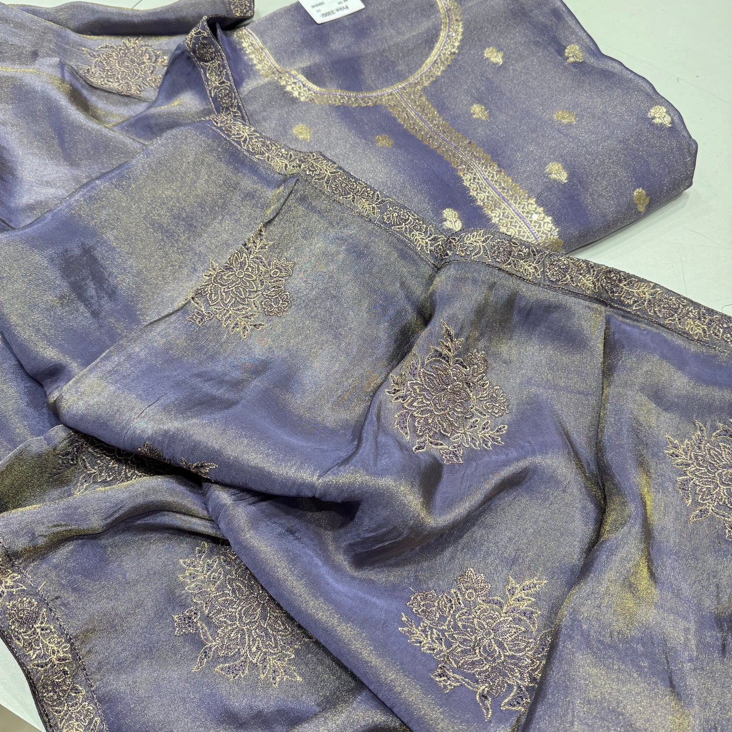 Banarsi Tissue Handloom Silk Suit Set