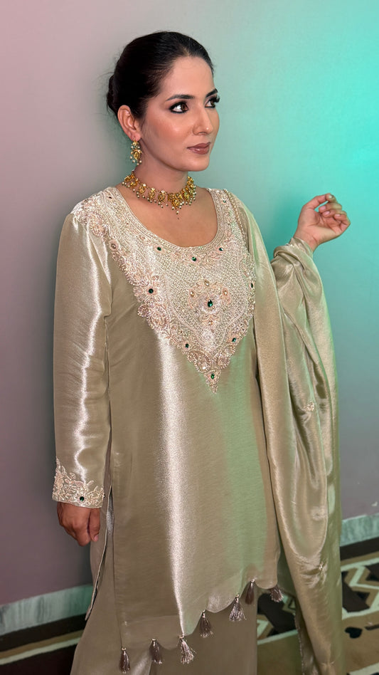 ✨Luxury Shimmer Silk Pants Suit