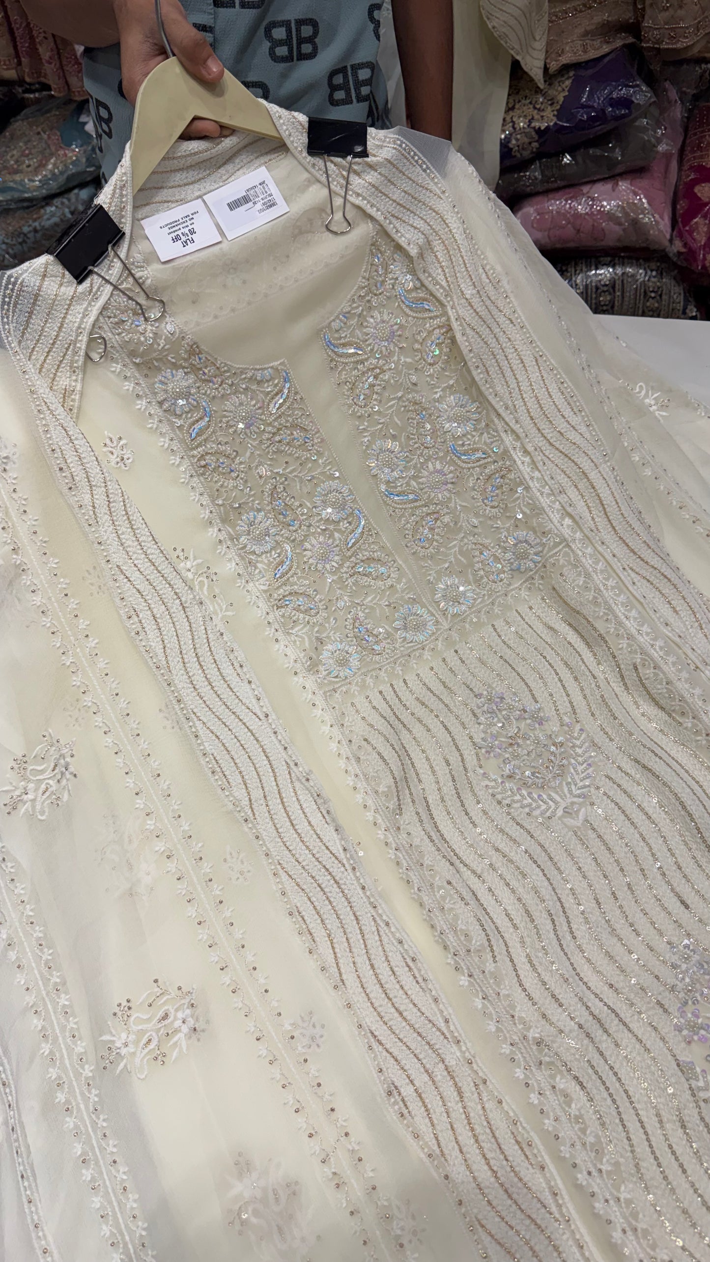 ✨ Noor-e-Chikankari Luxury Lakhnavi Suit