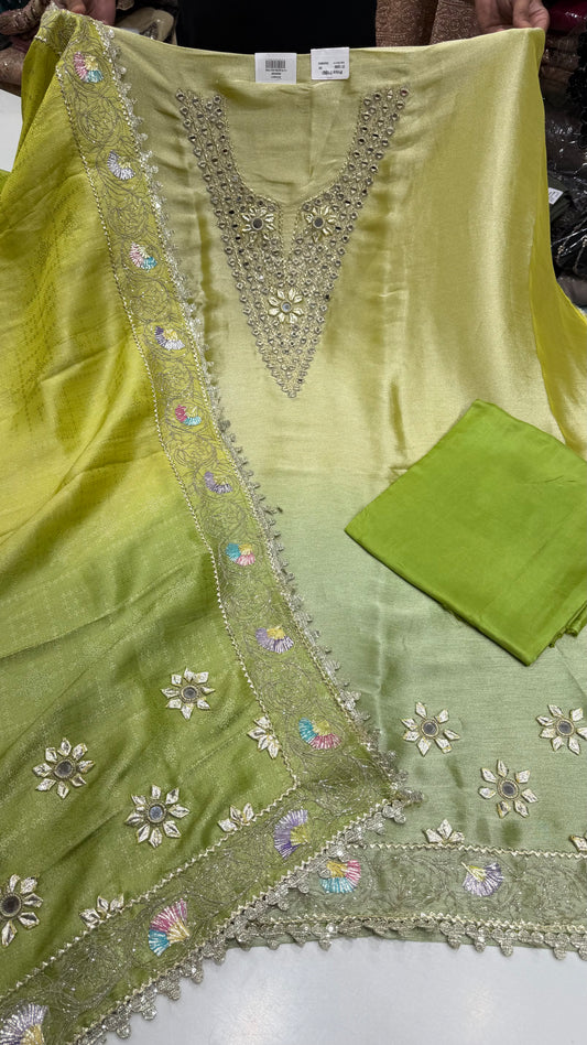 ✨ Noor Gotta Patti Luxury Unstitched Suit Set | US7227