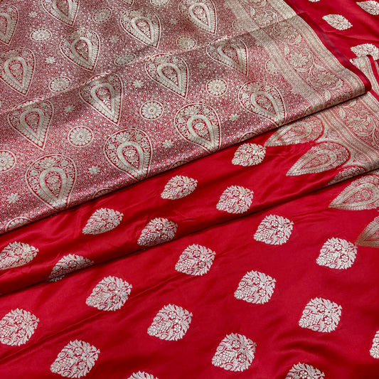 Banarsi Katan silk booti saree