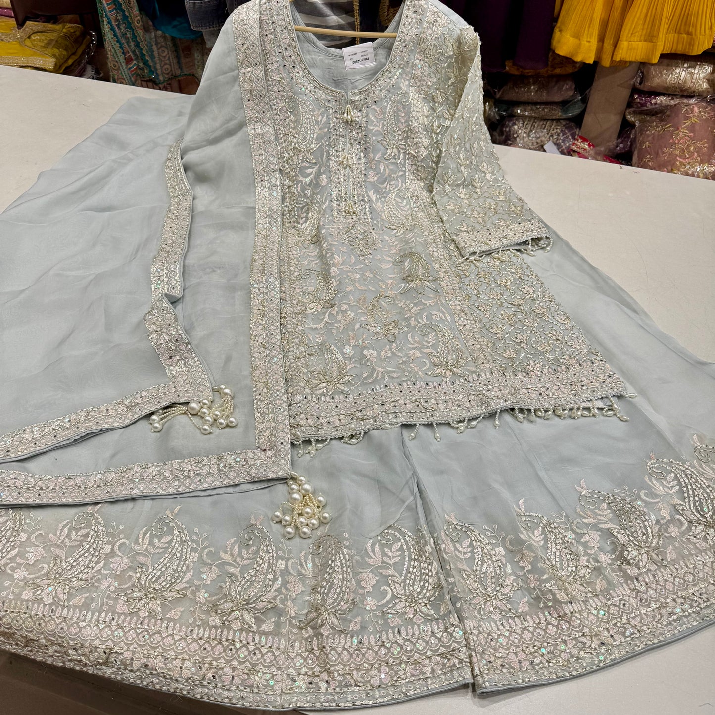 Readymade Orgenza Threadwork sharara set