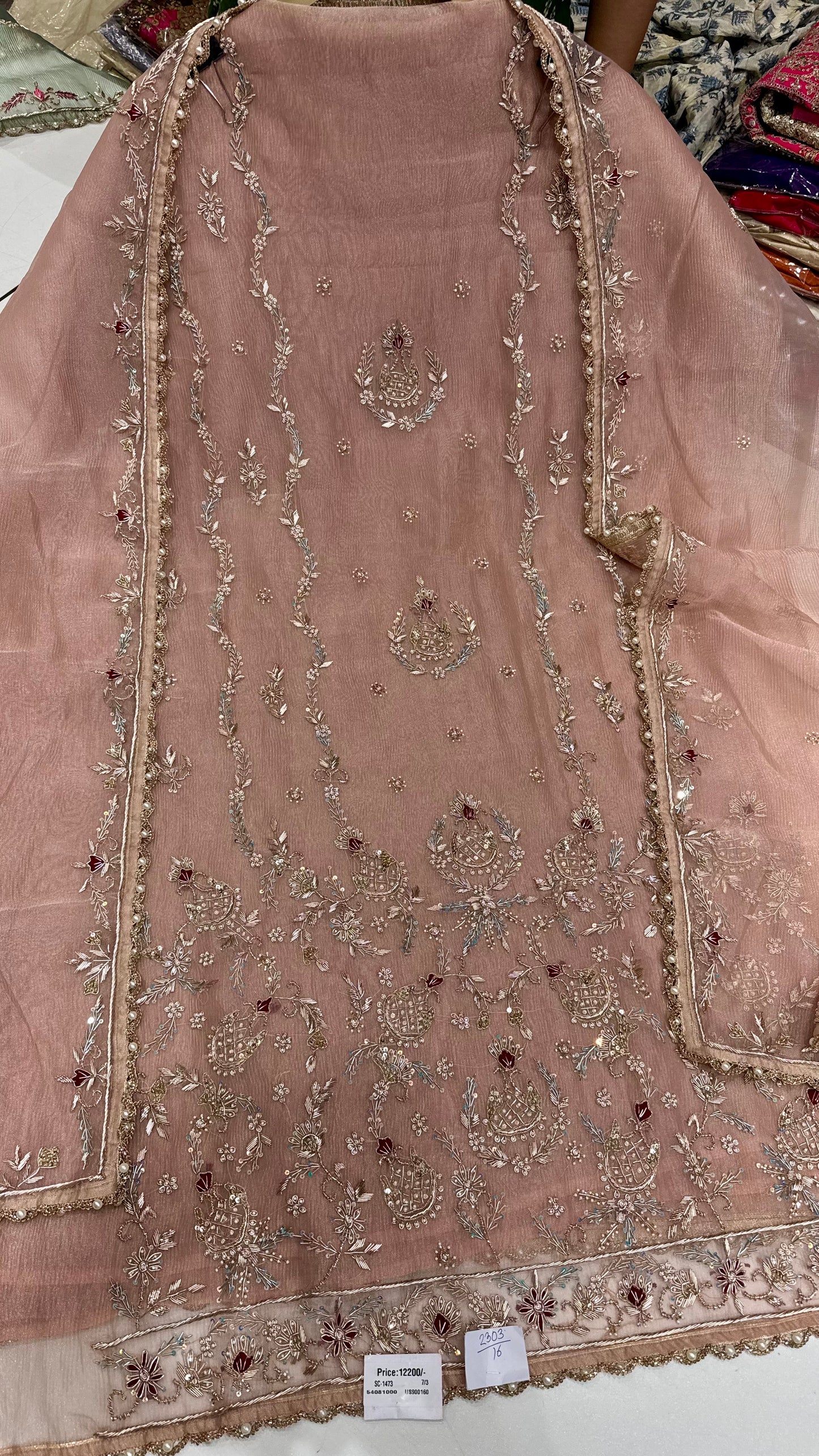 Glass Orgenza Hand Dabkawork Suit