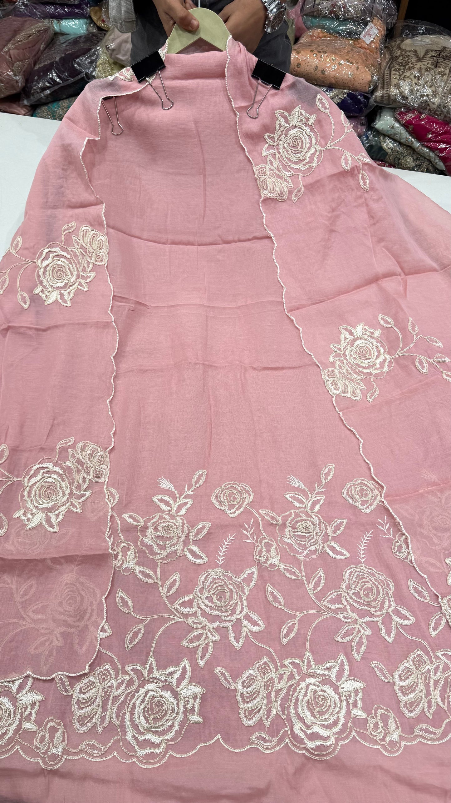 🌸 Soft Blossom Mulmul Cotton Unstitched Suit Set