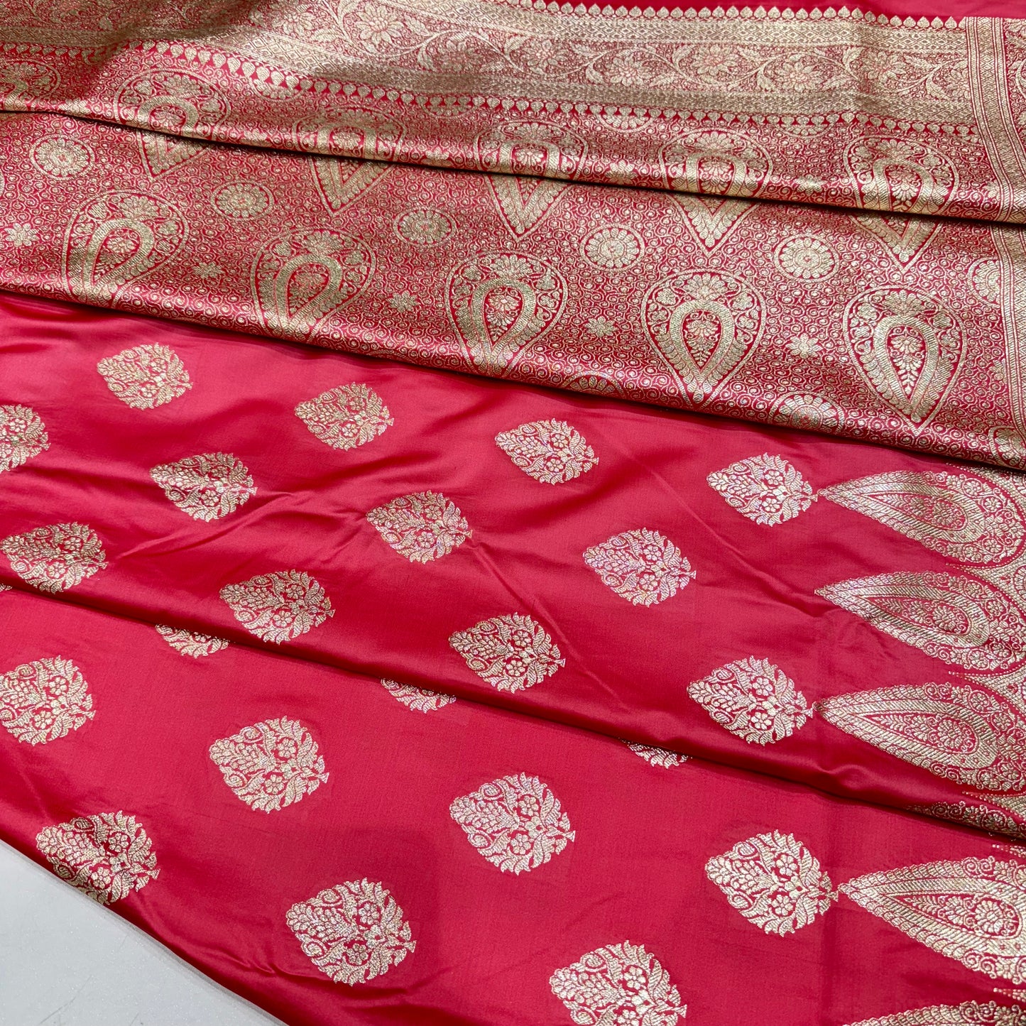 Banarsi Katan silk booti saree