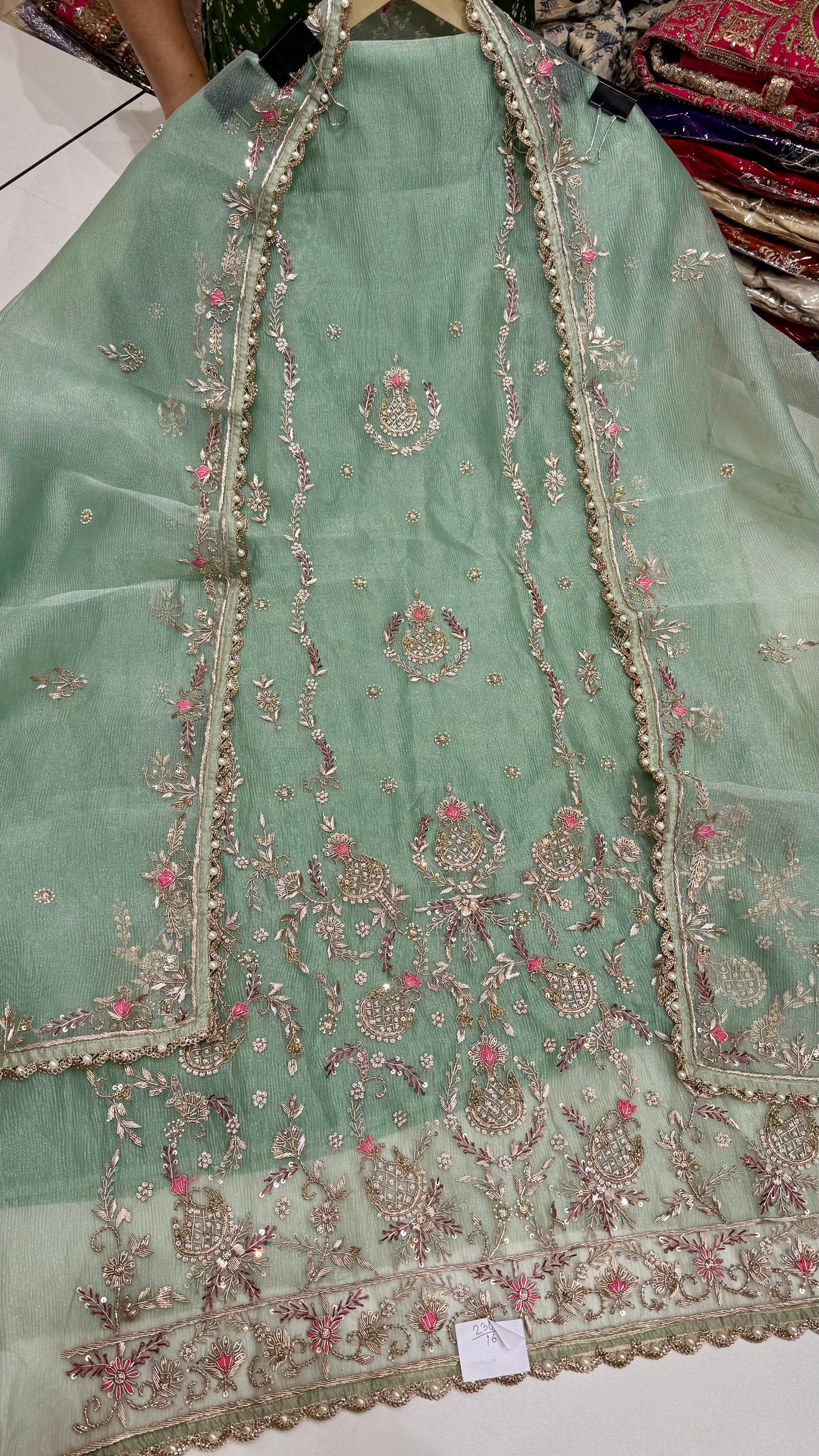 Glass Orgenza Hand Dabkawork Suit