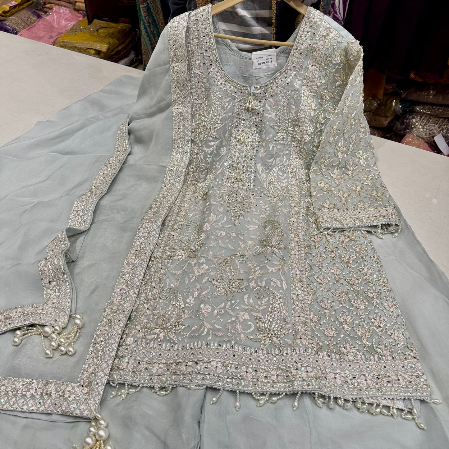 Readymade Orgenza Threadwork sharara set