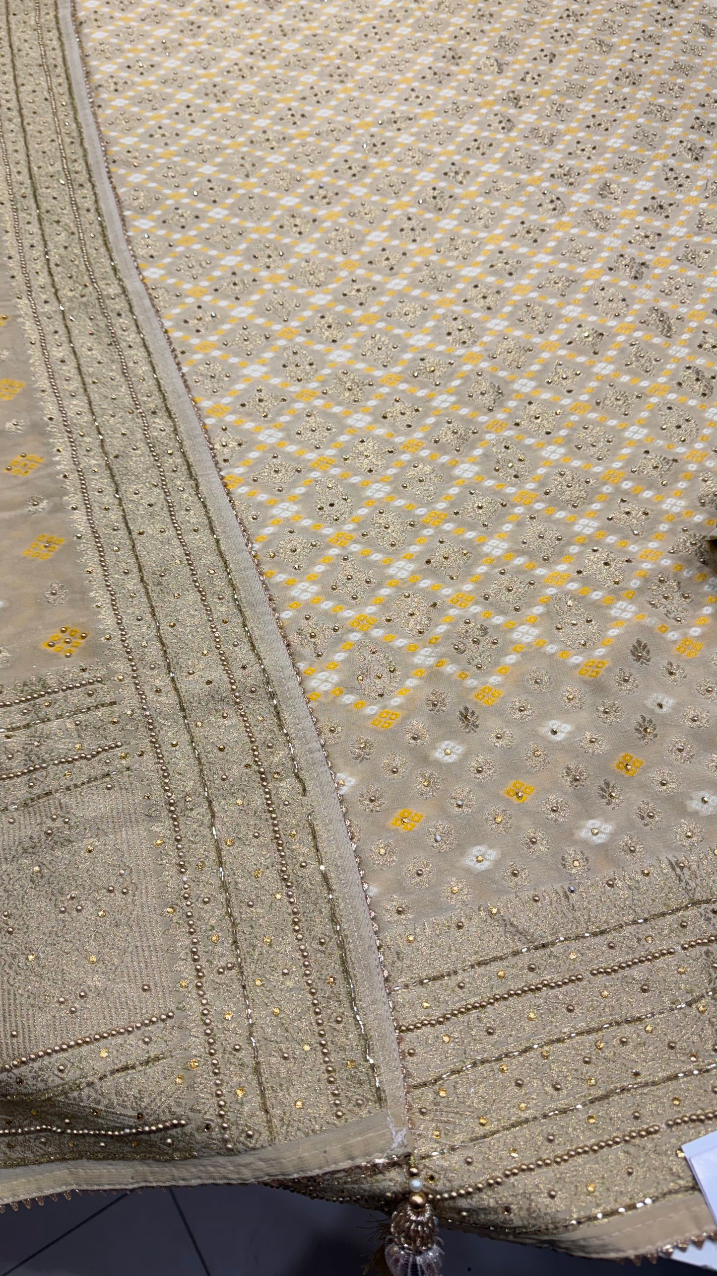 Mysore Georgett Handwork Suit