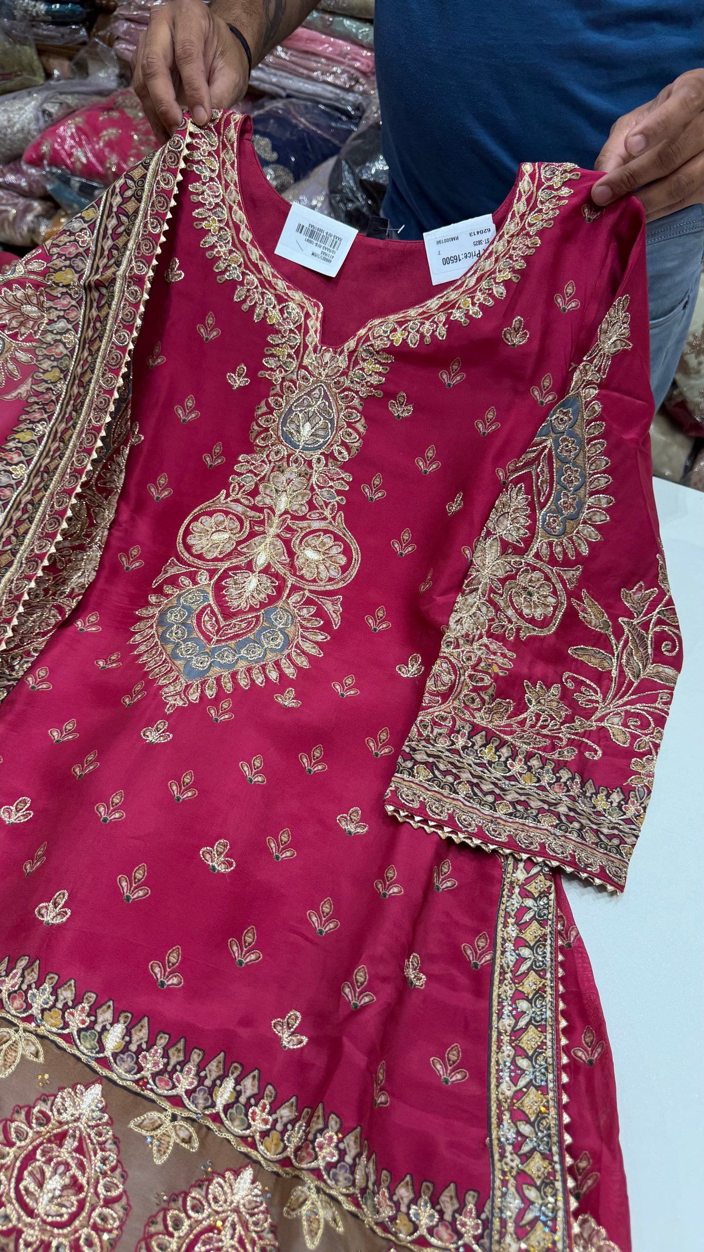 Royal Readymade Farshi Salwar Suit |  Designer Suit with Heavy Zari Hand Embroidery | Dupatta Luxury Ethnic Wear